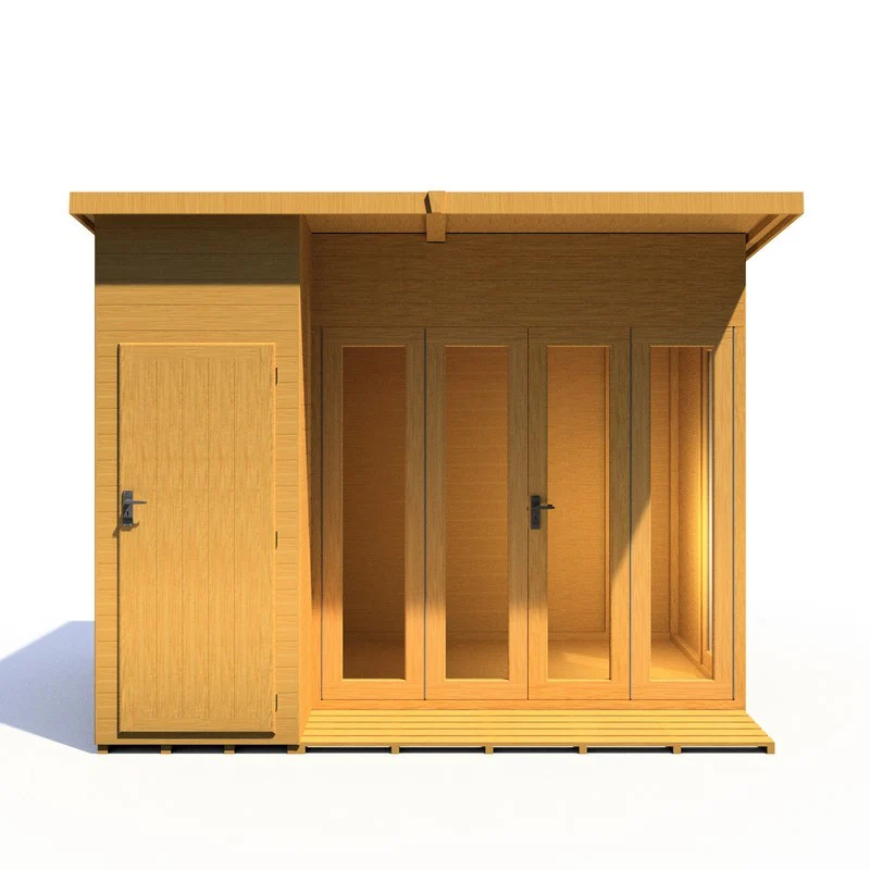 Shire Aster 7' 10" x 9' 9" Pent Summerhouse - Premium Dip Treated Shiplap - Image 3