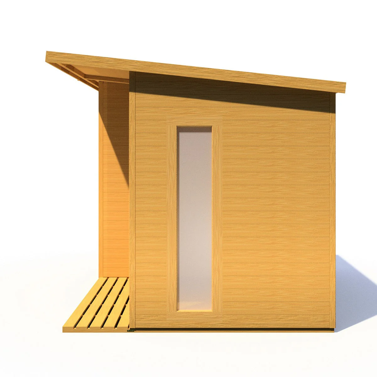 Shire Aster 8' 7" x 10' 4" Pent Summerhouse with Side Shed - Premium Dip Treated Shiplap - Image 15