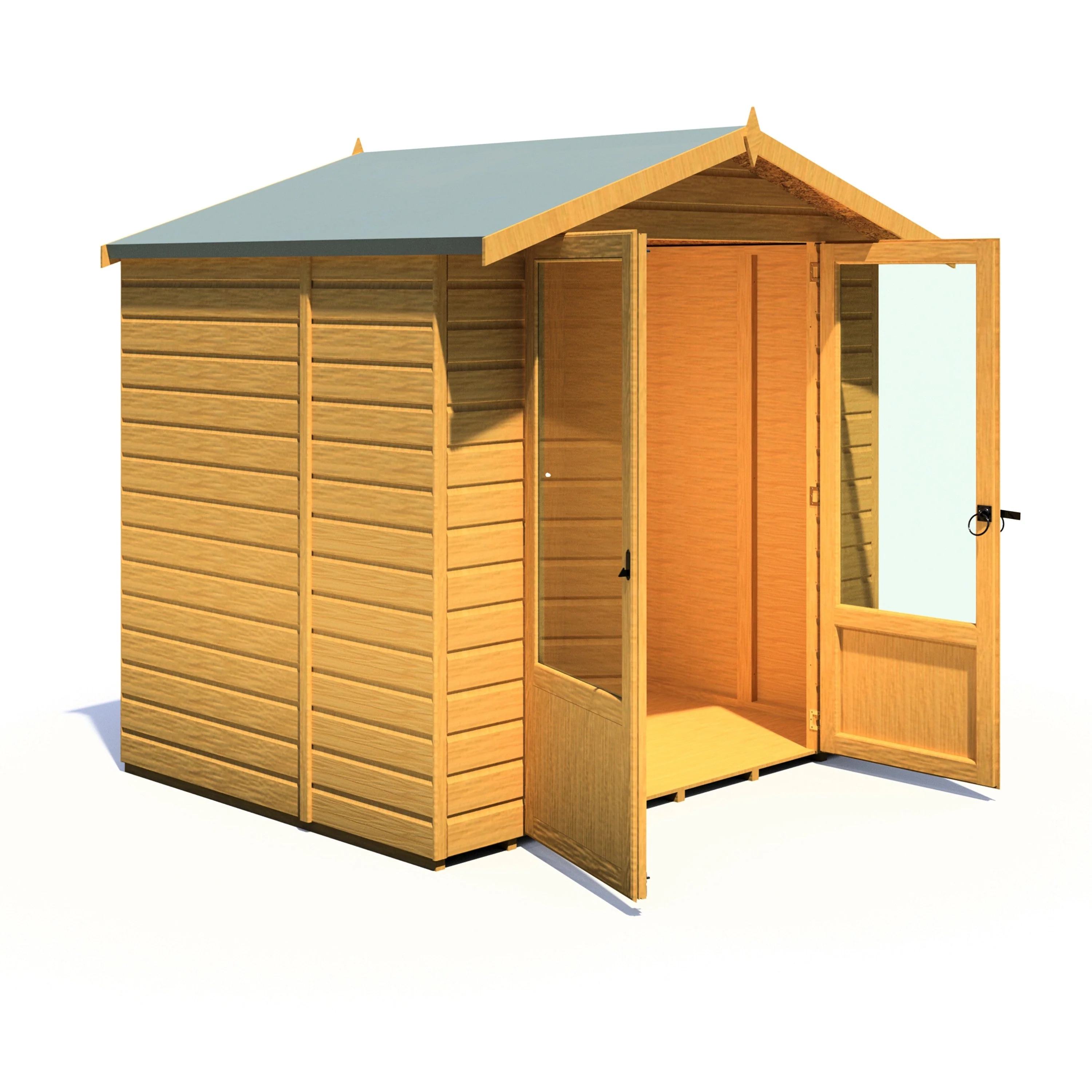 Avance 4' 10" x 6' 8" Apex Summerhouse - Premium Dip Treated Shiplap - Image 10