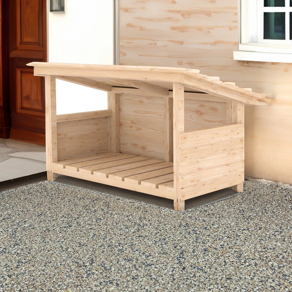 Shire Aveley 1' 4" x 3' 2" Pent Boot Store - Classic Dip Treated Shiplap - Image 2