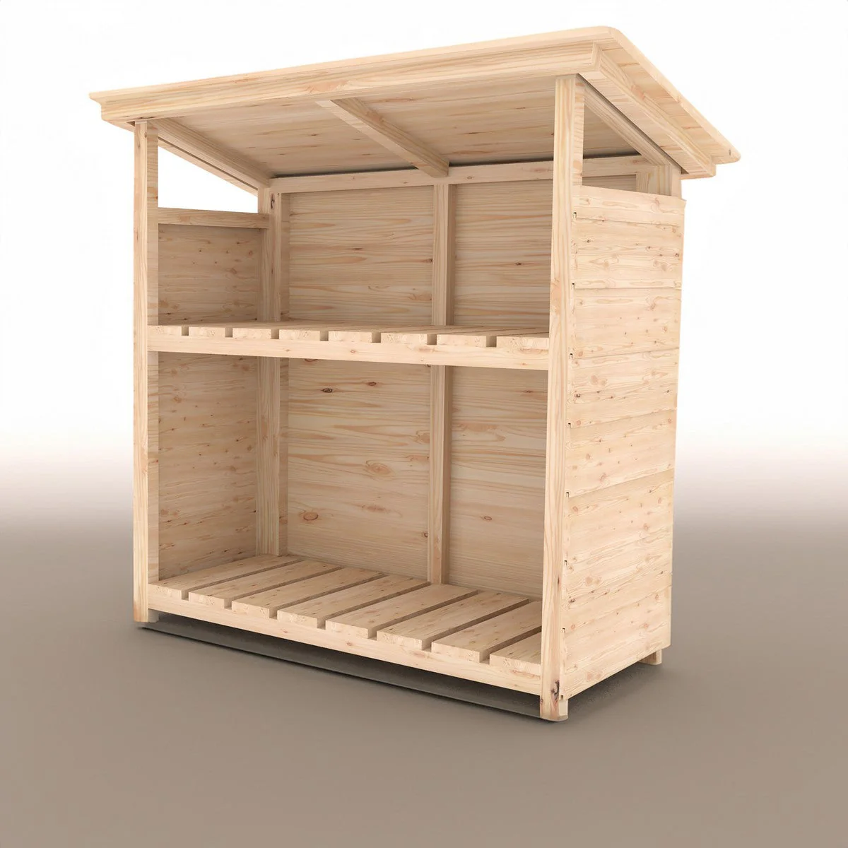 Shire Aveley 1' 4" x 3' 2" Pent Boot Store - Classic Dip Treated Shiplap - Image 2