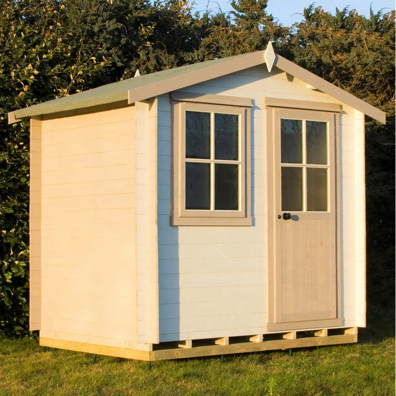 Avesbury 9' x 9' 9" Apex Log Cabin - Budget 19mm Cladding Tongue & Groove - Image 2