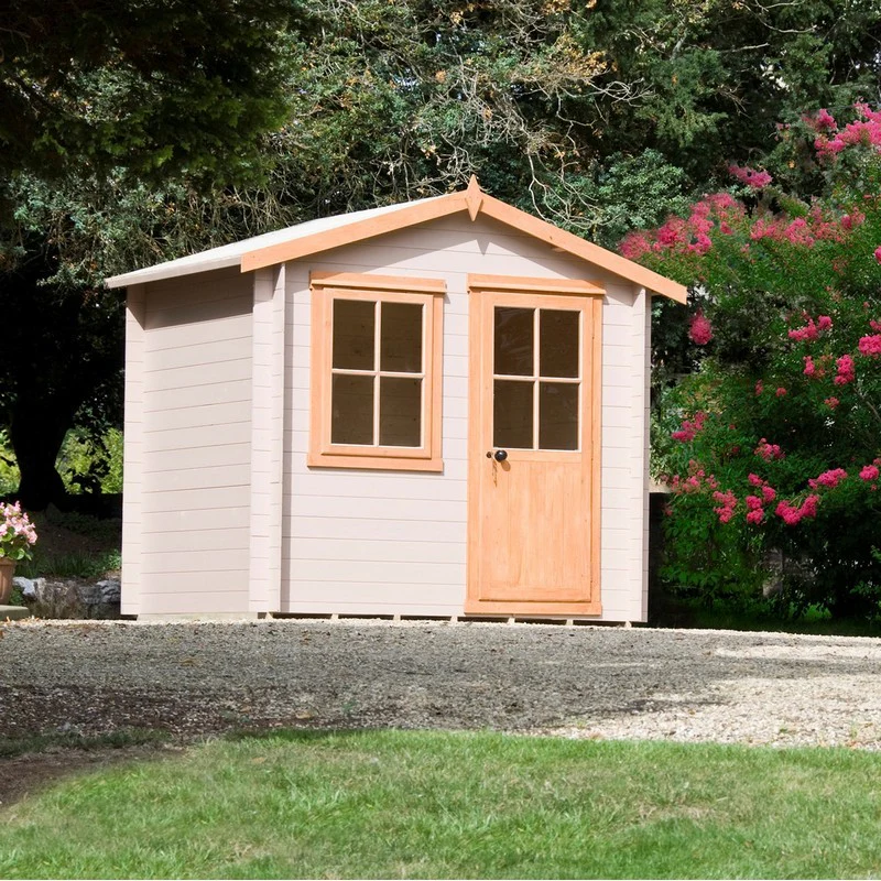 Avesbury 9' x 9' 9" Apex Log Cabin - Budget 19mm Cladding Tongue & Groove - Image 3