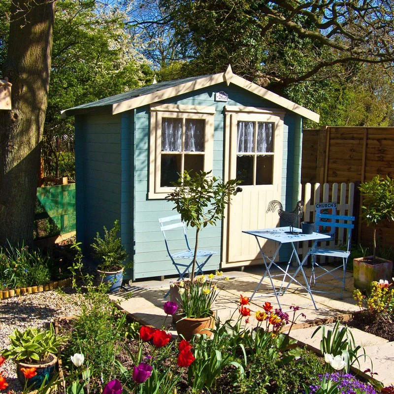 Avesbury 5' 1" x 7' 10" Apex Log Cabin - Budget 19mm Cladding Tongue & Groove - Image 9