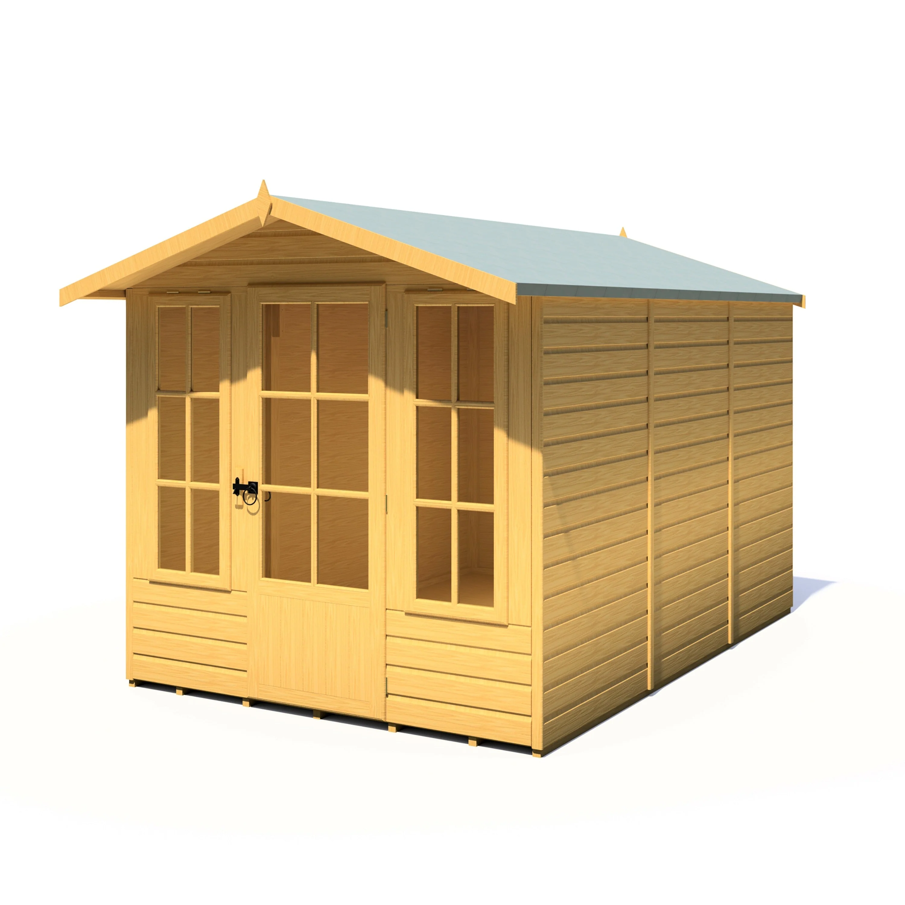 Badminton 9' 6" x 6' 8" Apex Summerhouse - Premium Dip Treated Shiplap - Image 5