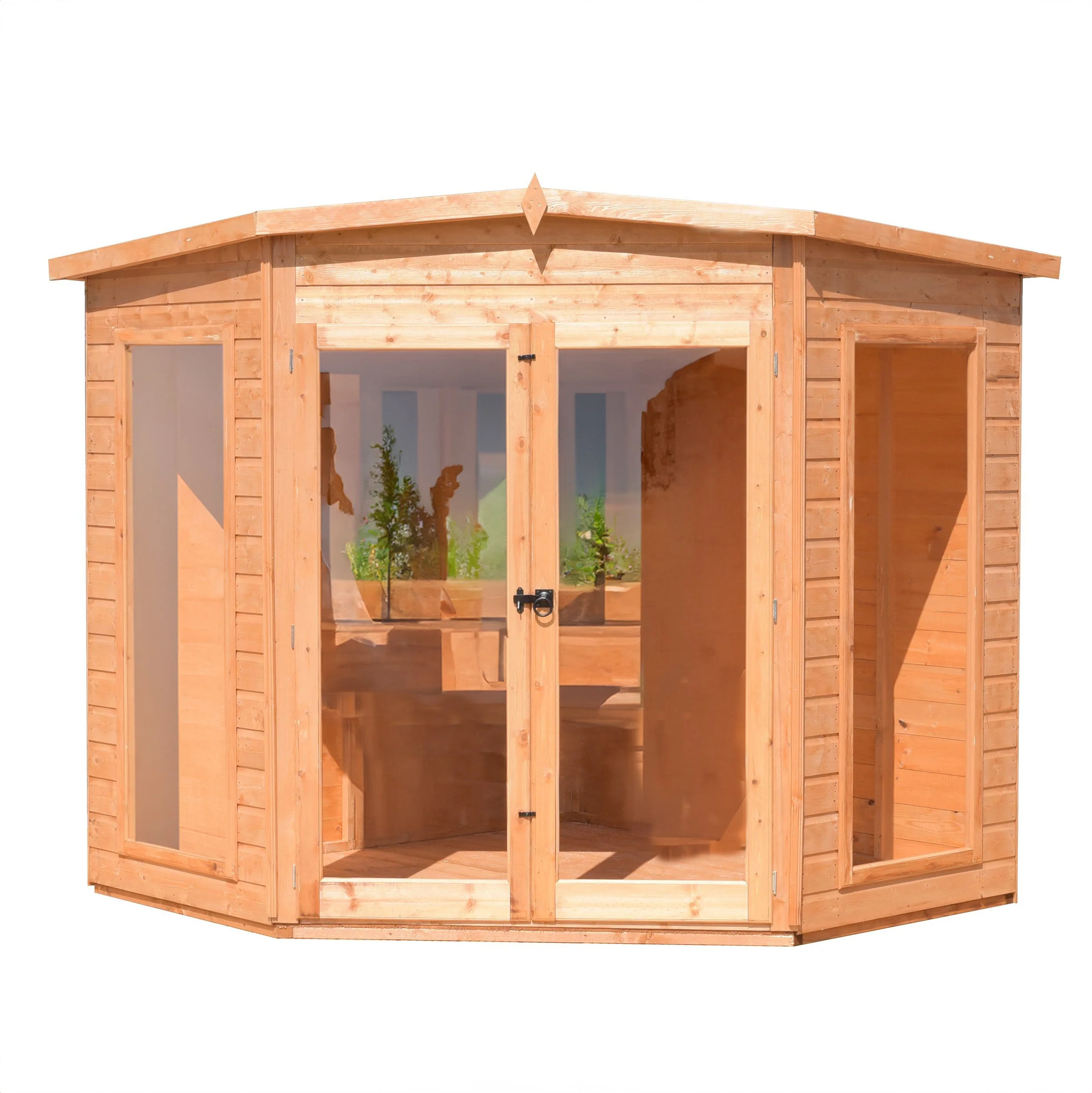 Barclay 7' 1" x 7' 4" Flat Summerhouse - Premium Dip Treated Shiplap - Image 2