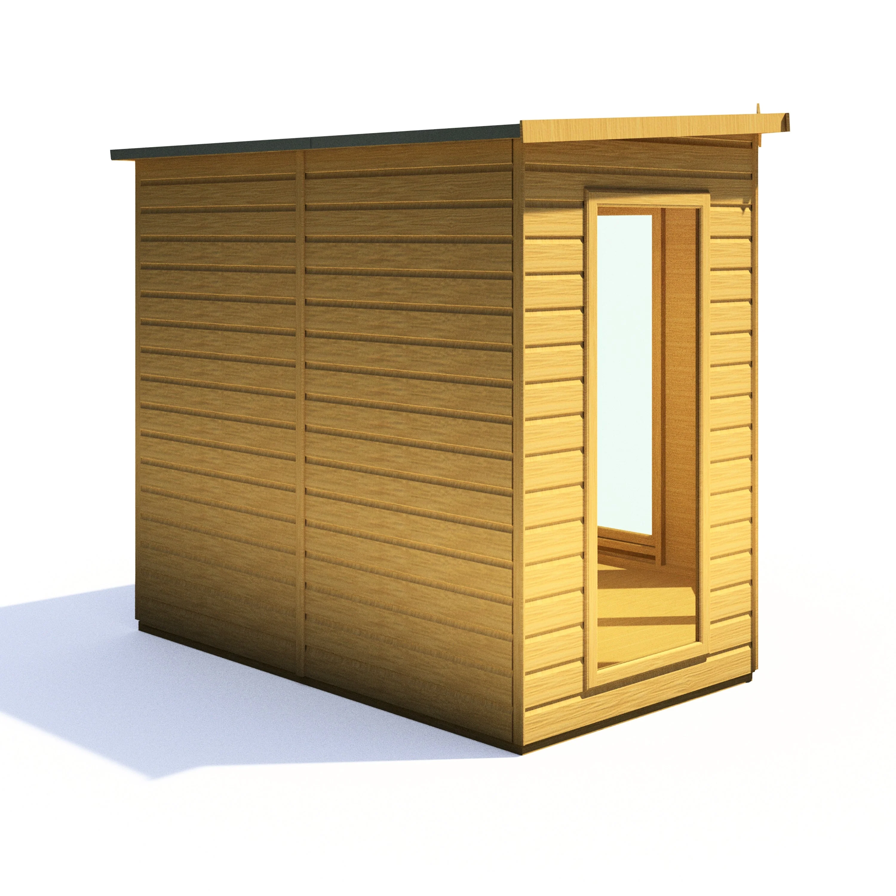 Barclay 7' 1" x 7' 4" Flat Summerhouse - Premium Dip Treated Shiplap - Image 8