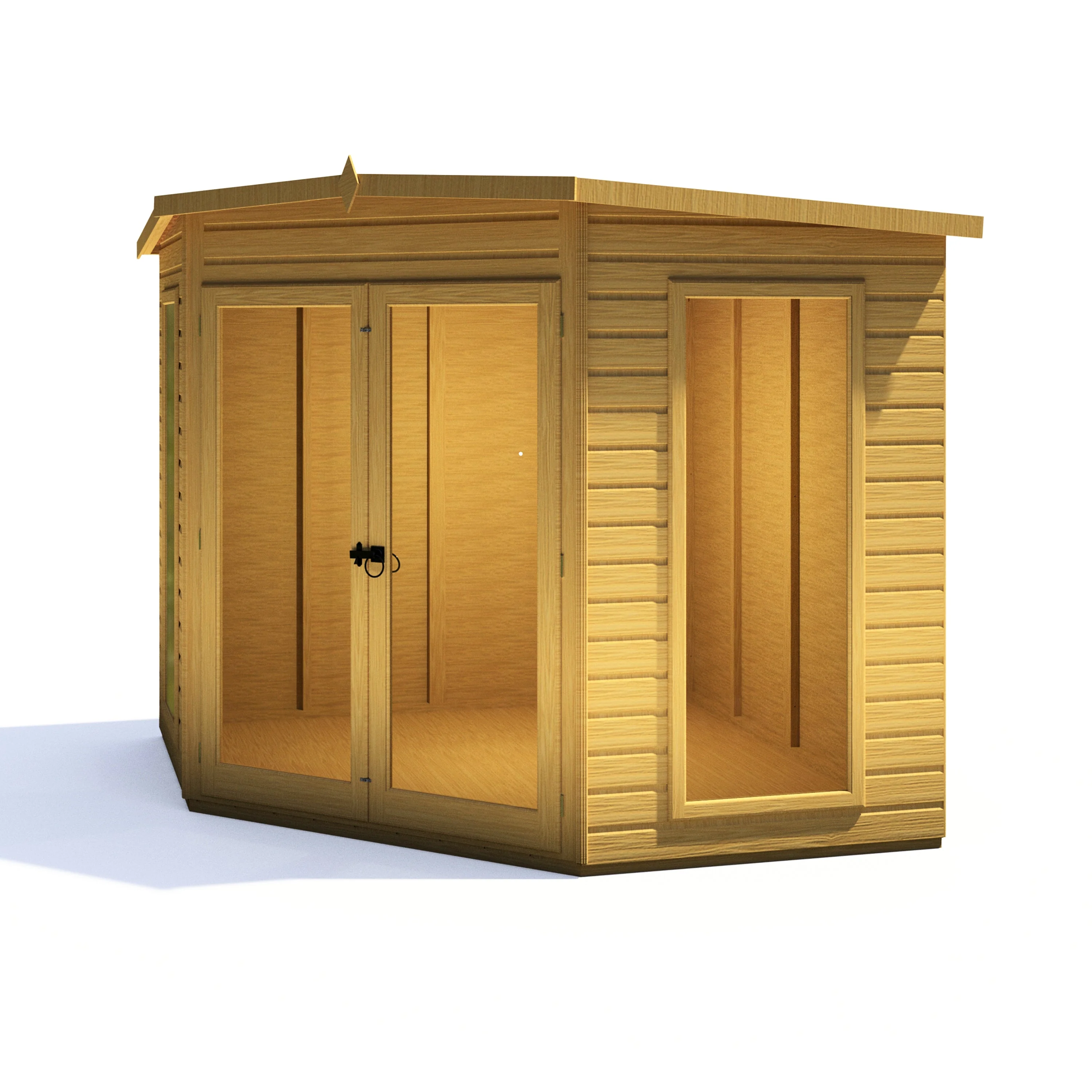 Barclay 7' 1" x 7' 4" Flat Summerhouse - Premium Dip Treated Shiplap - Image 9