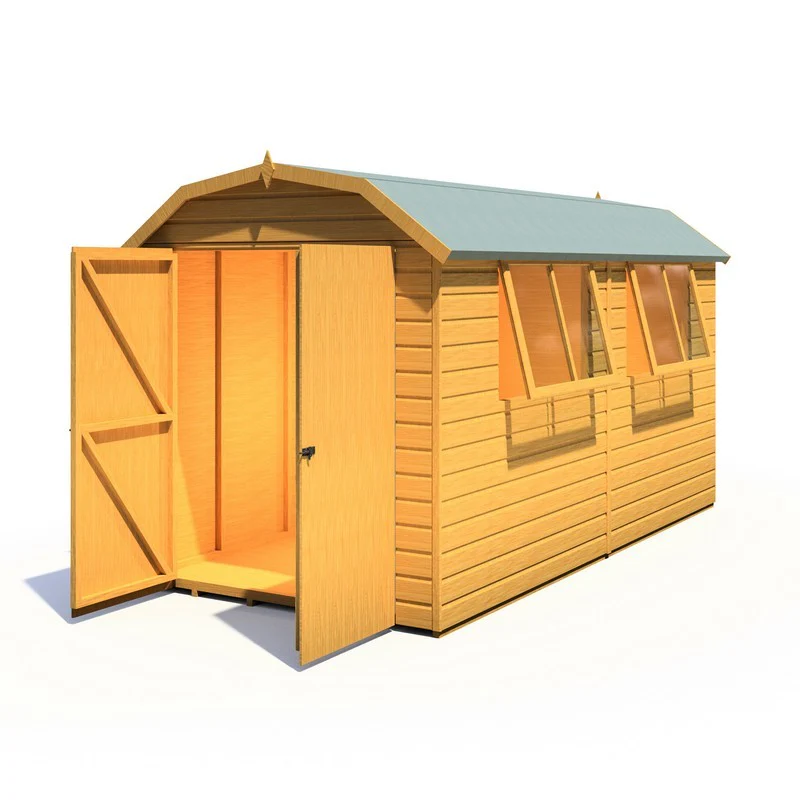 Shire Barn 11' 9" x 5' 10" Barn Shed - Premium Coated Shiplap - Image 2