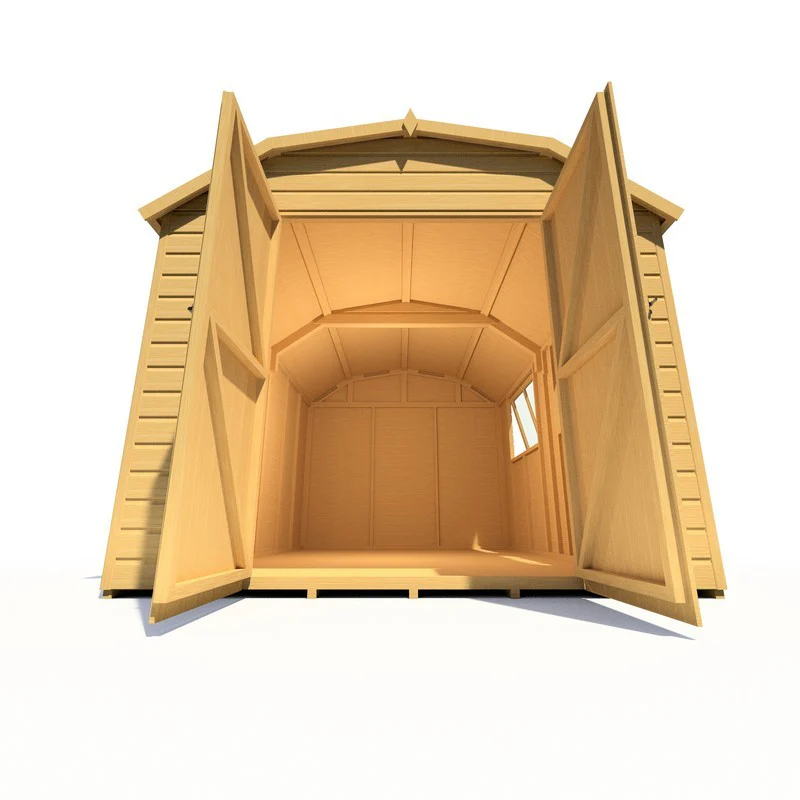 Shire Barn 11' 9" x 7' 10" Barn Shed - Premium Coated Shiplap - Image 10