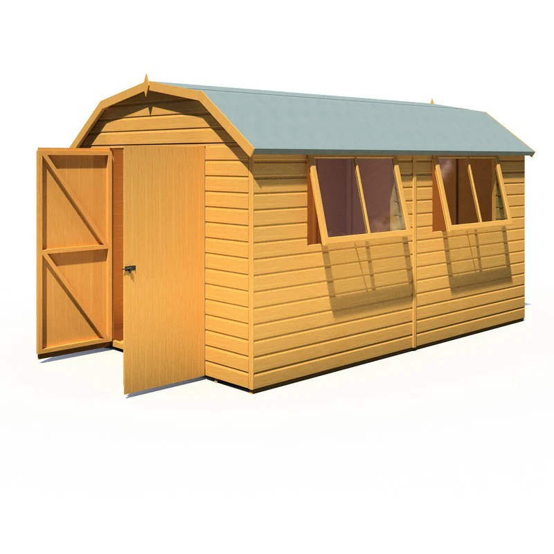 Shire Barn 11' 9" x 7' 10" Barn Shed - Premium Coated Shiplap - Image 7