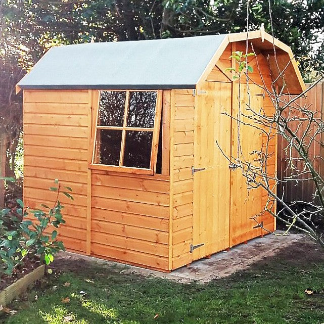 Barn 6' 3" x 6' 8" Barn Shed - Premium Dip Treated Shiplap - Image 2