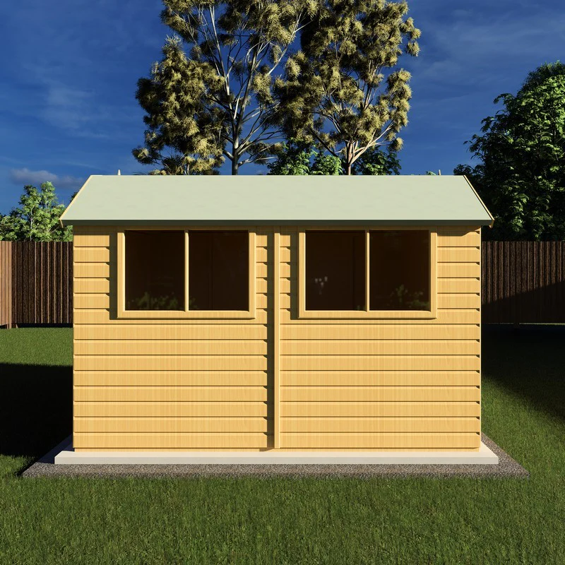 Shire Barn 9' 9" x 7' 10" Barn Shed - Premium Coated Shiplap - Image 2