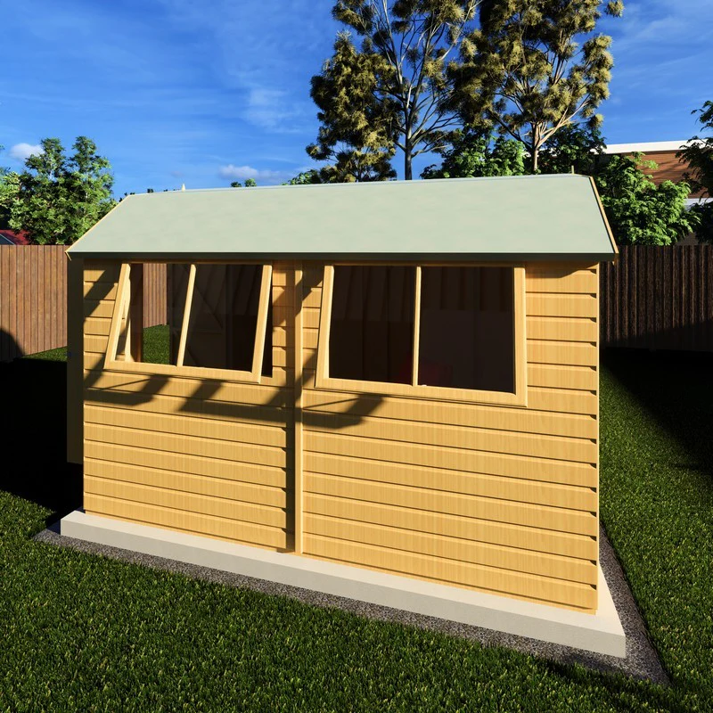 Shire Barn 9' 9" x 7' 10" Barn Shed - Premium Coated Shiplap - Image 6