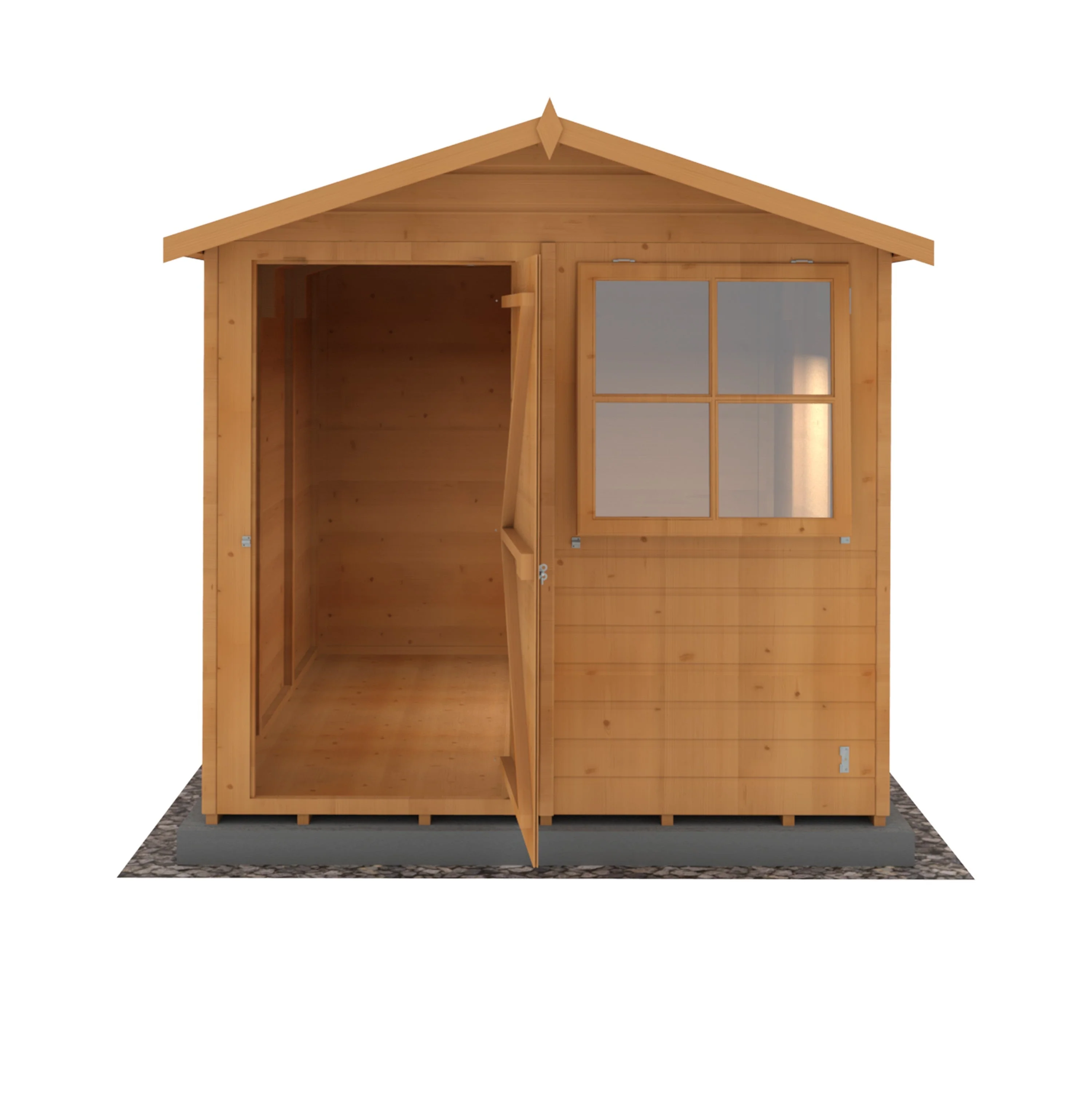 Barraca 9' 6" x 6' 8" Apex Shed - Premium Dip Treated Shiplap - Image 7
