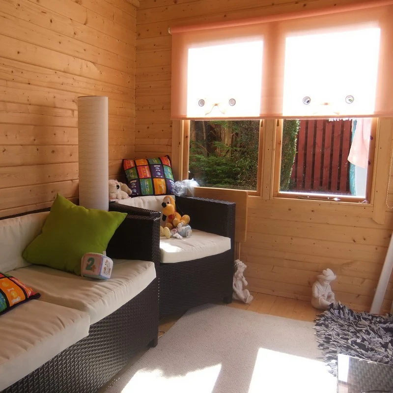 Shire Belgravia 10' 5" x 11' 10" Pent Summerhouse - Premium 28mm Cladding Overlap - Image 2