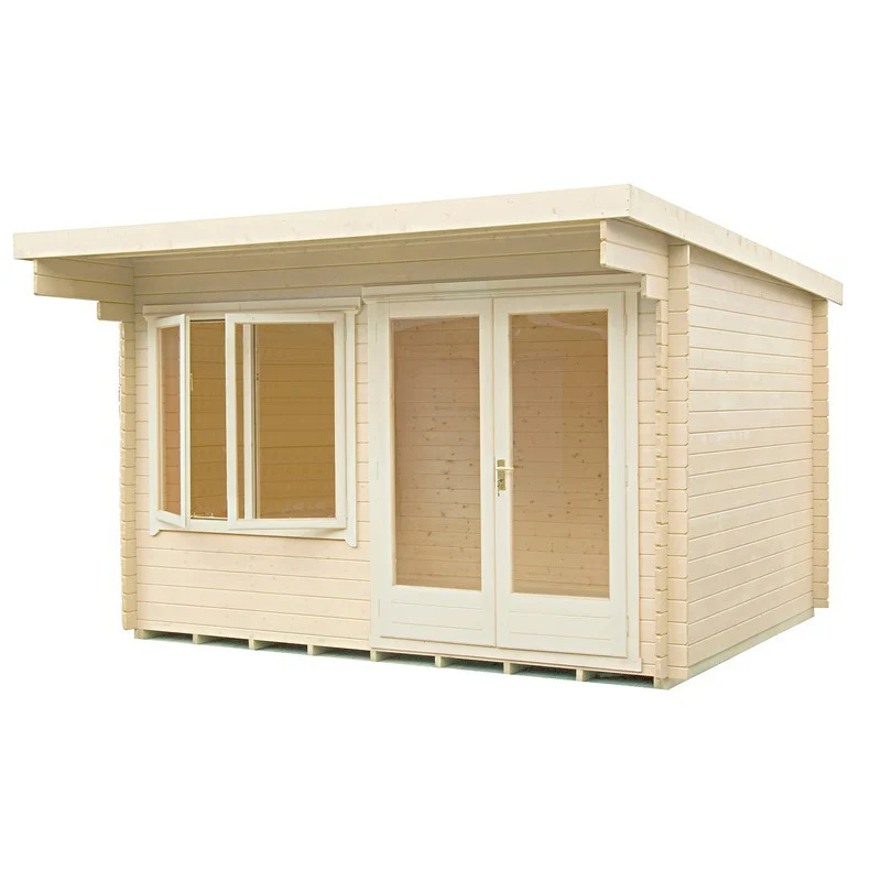 Shire Belgravia 10' 5" x 11' 10" Pent Summerhouse - Premium 28mm Cladding Overlap - Image 3
