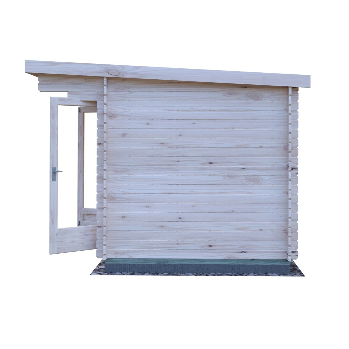 Shire Belgravia 7' 10" x 9' 9" Pent Log Cabin - Premium 70mm Cladding Tongue & Groove - Image 7