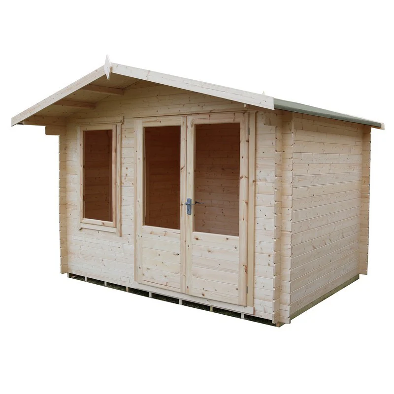 Berryfield 7' x 10' 9" Apex Log Cabin - Premium 19mm Cladding Log Clad - Image 3