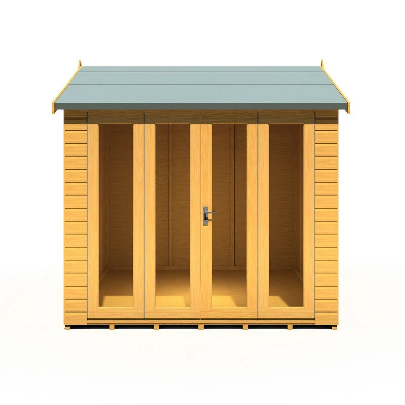 Shire Blenheim 7' 10" x 7' 10" Reverse Apex Summerhouse - Premium Dip Treated Shiplap - Image 3