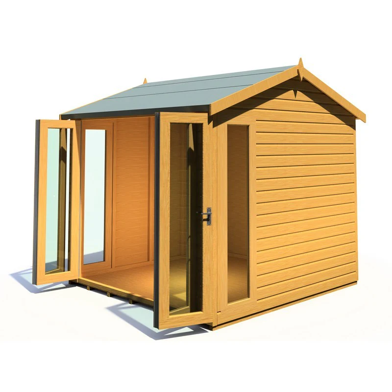 Shire Blenheim 7' 10" x 7' 10" Reverse Apex Summerhouse - Premium Dip Treated Shiplap - Image 8