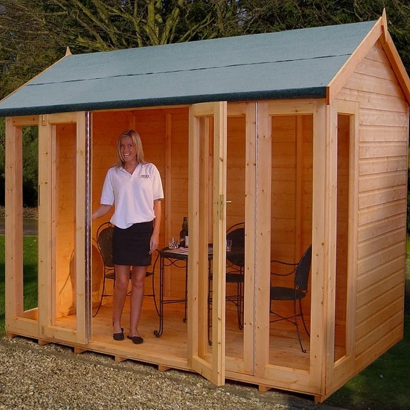 Shire Blenhiem 10' 2" x 6' 5" Apex Summerhouse - Premium Dip Treated Shiplap - Image 2