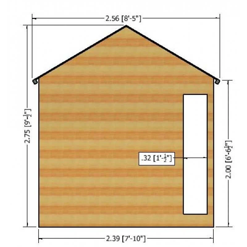Shire Blenhiem 8' 4" x 10' 2" Apex Summerhouse - Premium Dip Treated Shiplap - Image 7