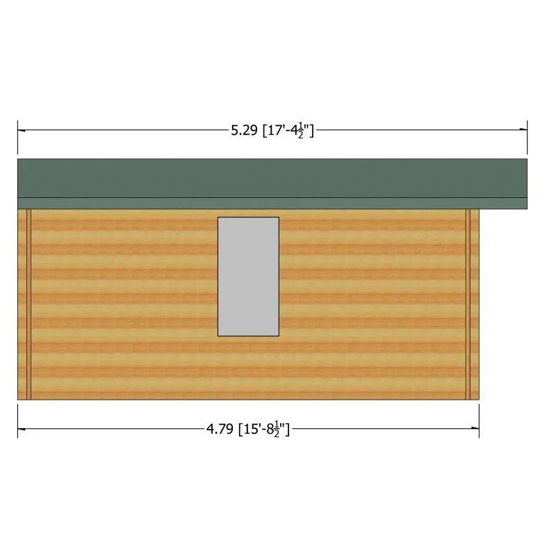 Shire Bourne 13' 8" x 15' 8" Apex Log Cabin - Premium 70mm Cladding Tongue & Groove - Image 4