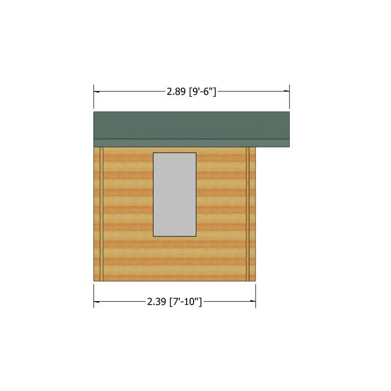 Shire Bourne 13' 8" x 7' 10" Apex Log Cabin - Premium 34mm Cladding Tongue & Groove - Image 3