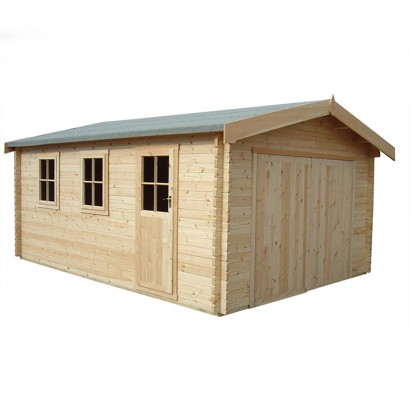 Shire Bradenham 12' 5" x 11' 9" Reverse Apex Garage - Premium 44mm Cladding Tongue & Groove - Image 2