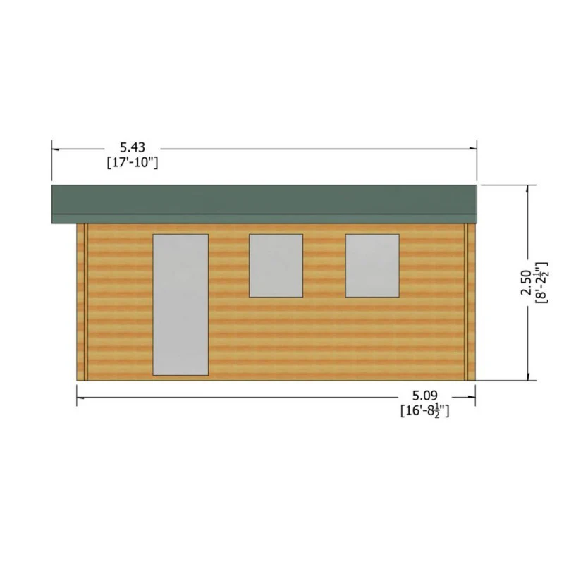 Shire Bradenham 13' 8" x 16' 8" Reverse Apex Garage - Premium 34mm Cladding Tongue & Groove - Image 8