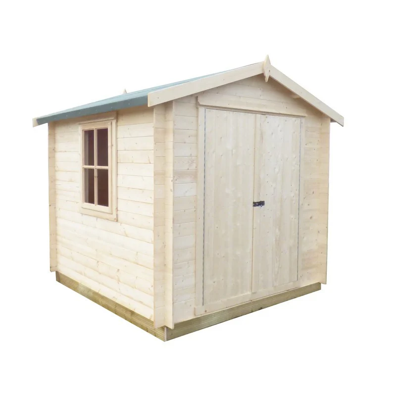 Bradley 9' x 9' 9" Apex Log Cabin - Budget 19mm Cladding Tongue & Groove - Image 4