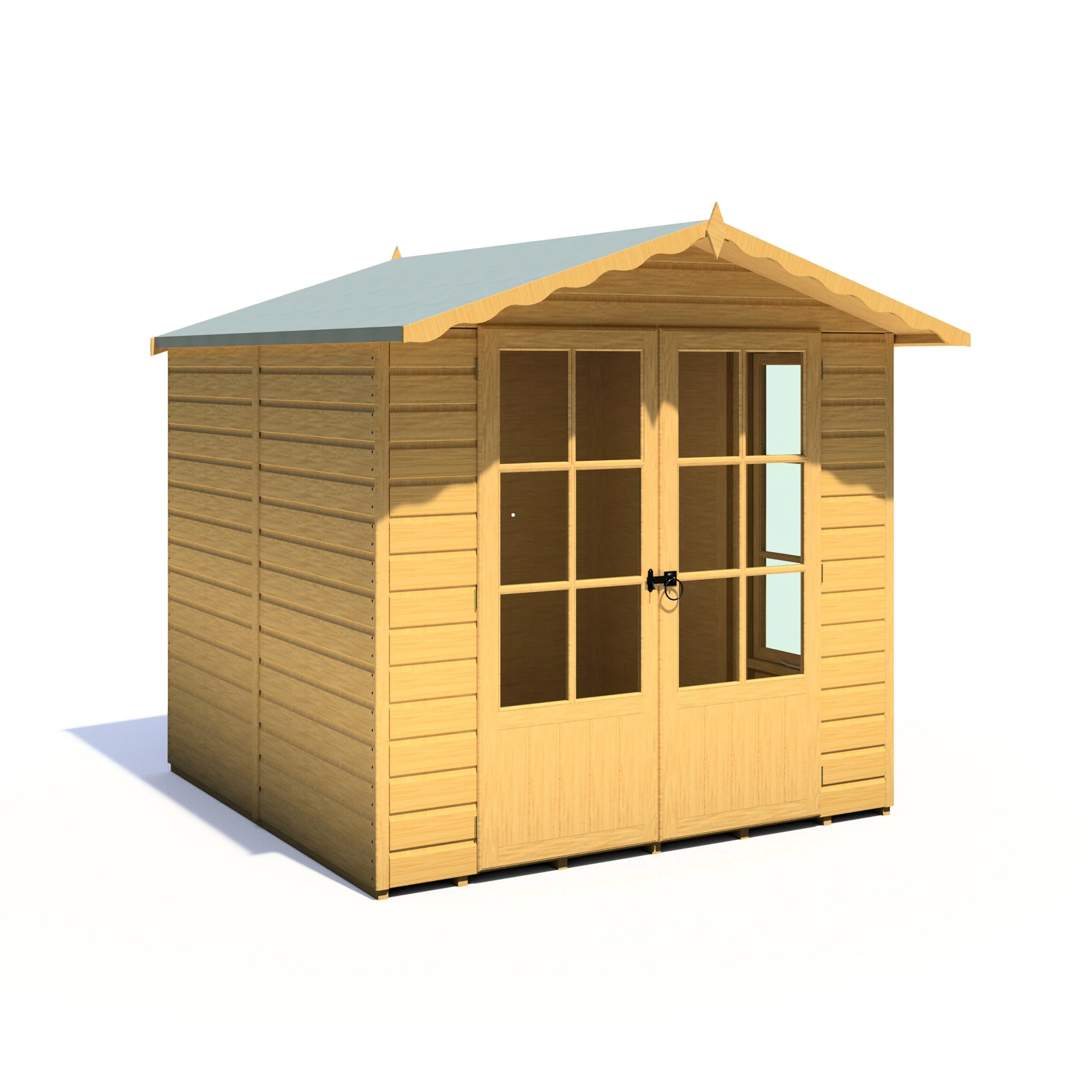 Buckingham 6' 3" x 6' 8" Apex Summerhouse - Premium Dip Treated Shiplap - Image 7