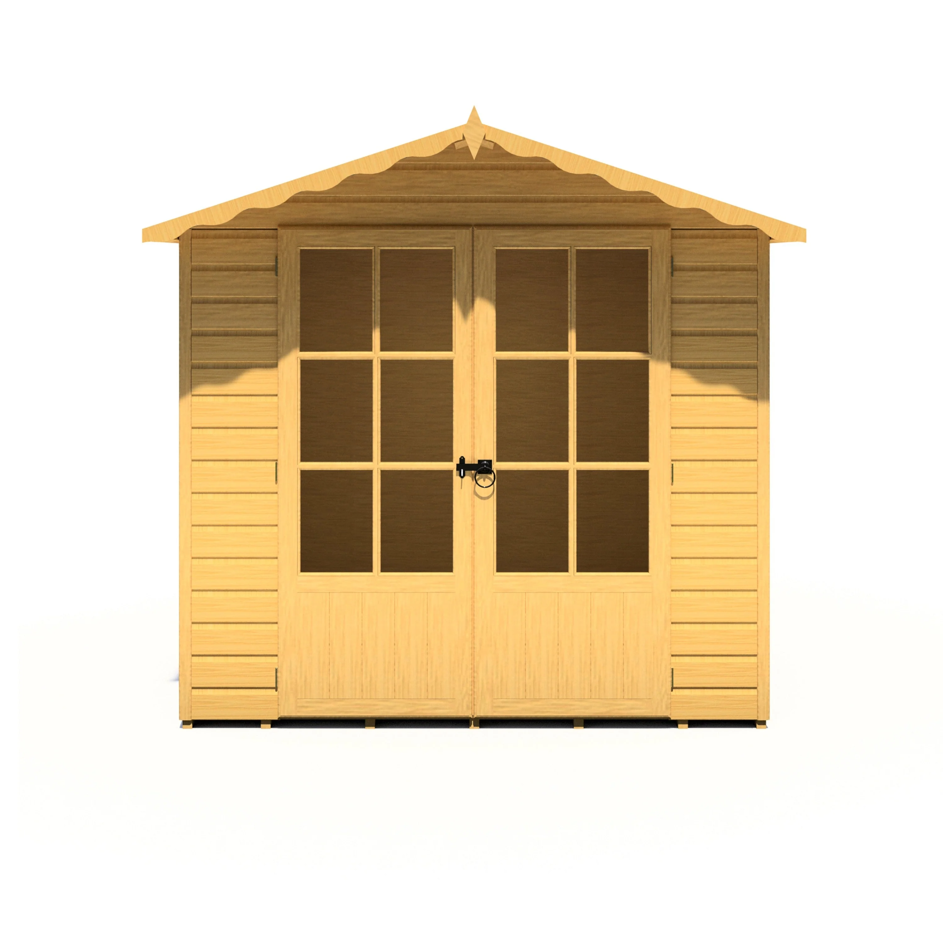 Buckingham 6' 3" x 6' 8" Apex Summerhouse - Premium Dip Treated Shiplap - Image 9