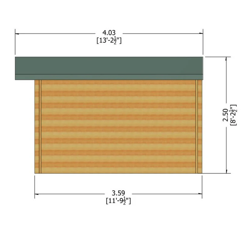 Shire Bucknells 11' 9" x 11' 9" Apex Log Cabin - Premium 70mm Cladding Tongue & Groove - Image 10