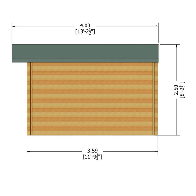 Shire Bucknells 9' 9" x 11' 9" Apex Log Cabin - Premium 70mm Cladding Tongue & Groove - Image 10