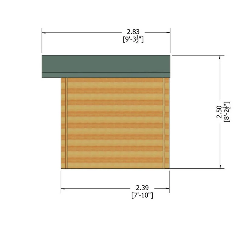 Shire Bucknells 9' 9" x 7' 10" Apex Log Cabin - Premium 34mm Cladding Tongue & Groove - Image 10
