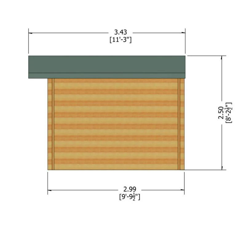 Shire Bucknells 9' 9" x 9' 9" Apex Log Cabin - Premium 34mm Cladding Tongue & Groove - Image 10