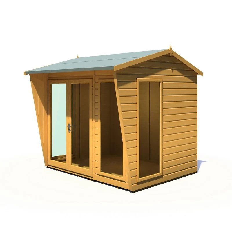 Shire Burghclere 7' 7" x 8' 2" Reverse Apex Summerhouse - Premium Dip Treated Shiplap - Image 6