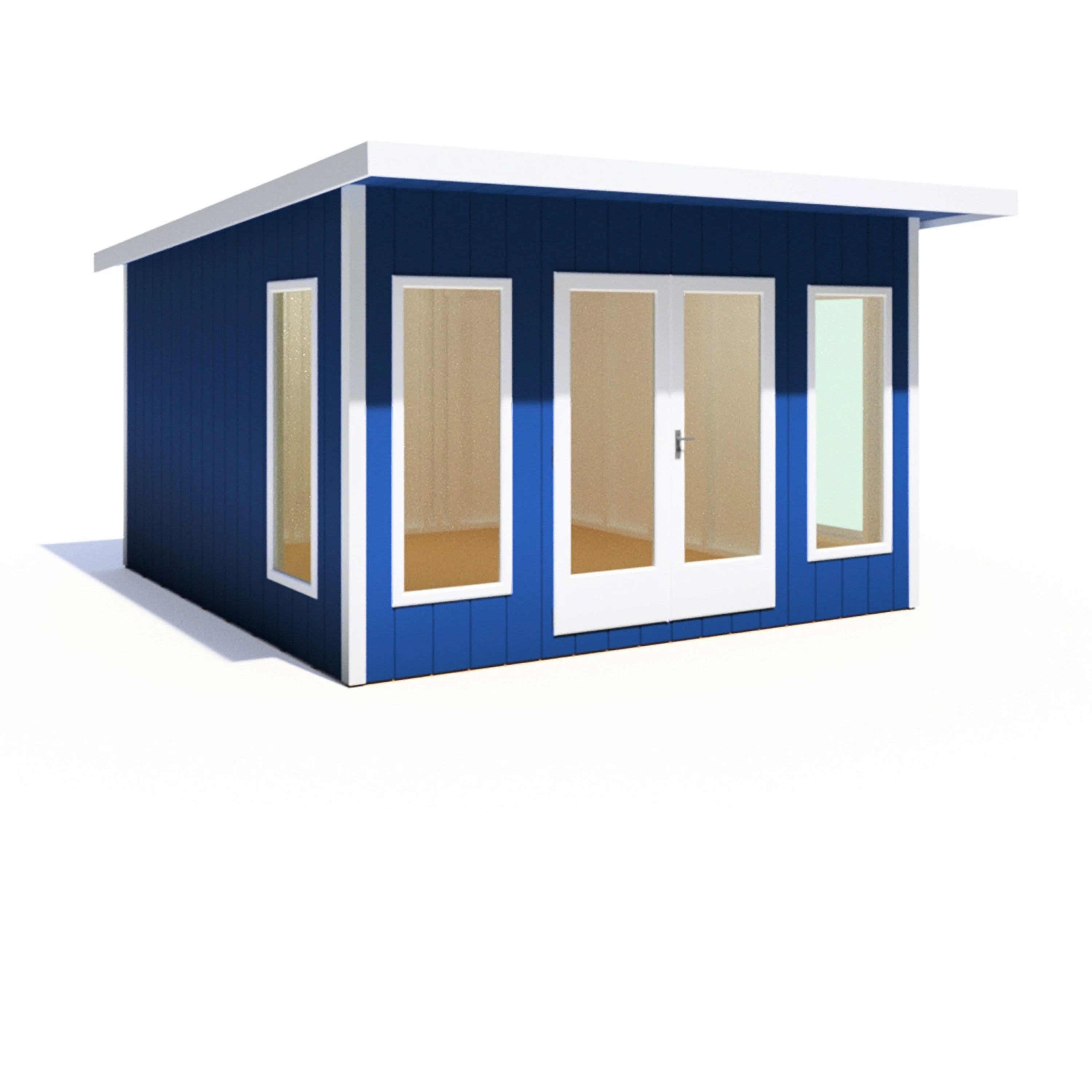 Shire Cali 12' 5" x 12' Pent Garden Office - Premium Wax Board - Image 9