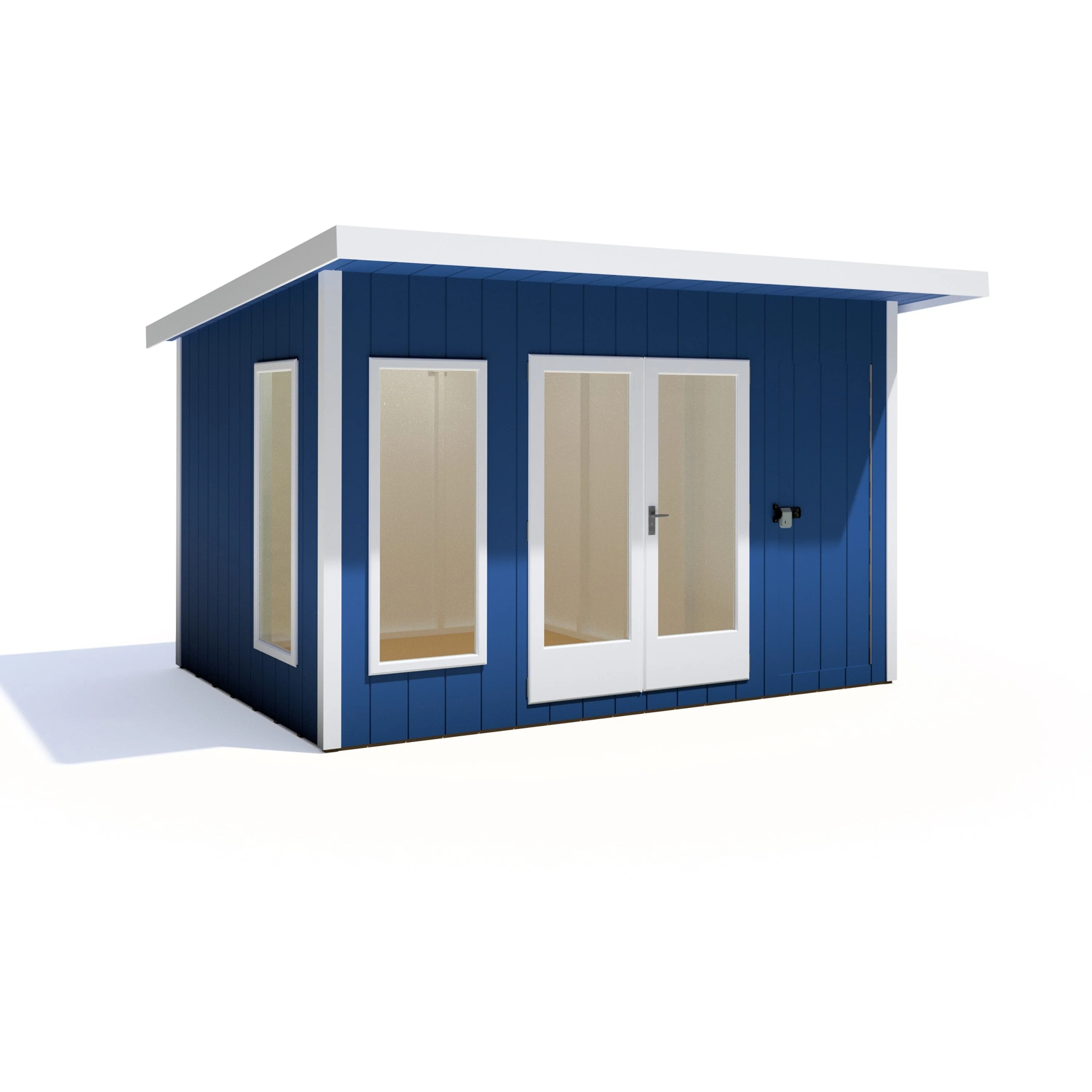 Shire Cali 8' 5" x 12' Pent Garden Office with Storage - Premium Wax Board - Image 5