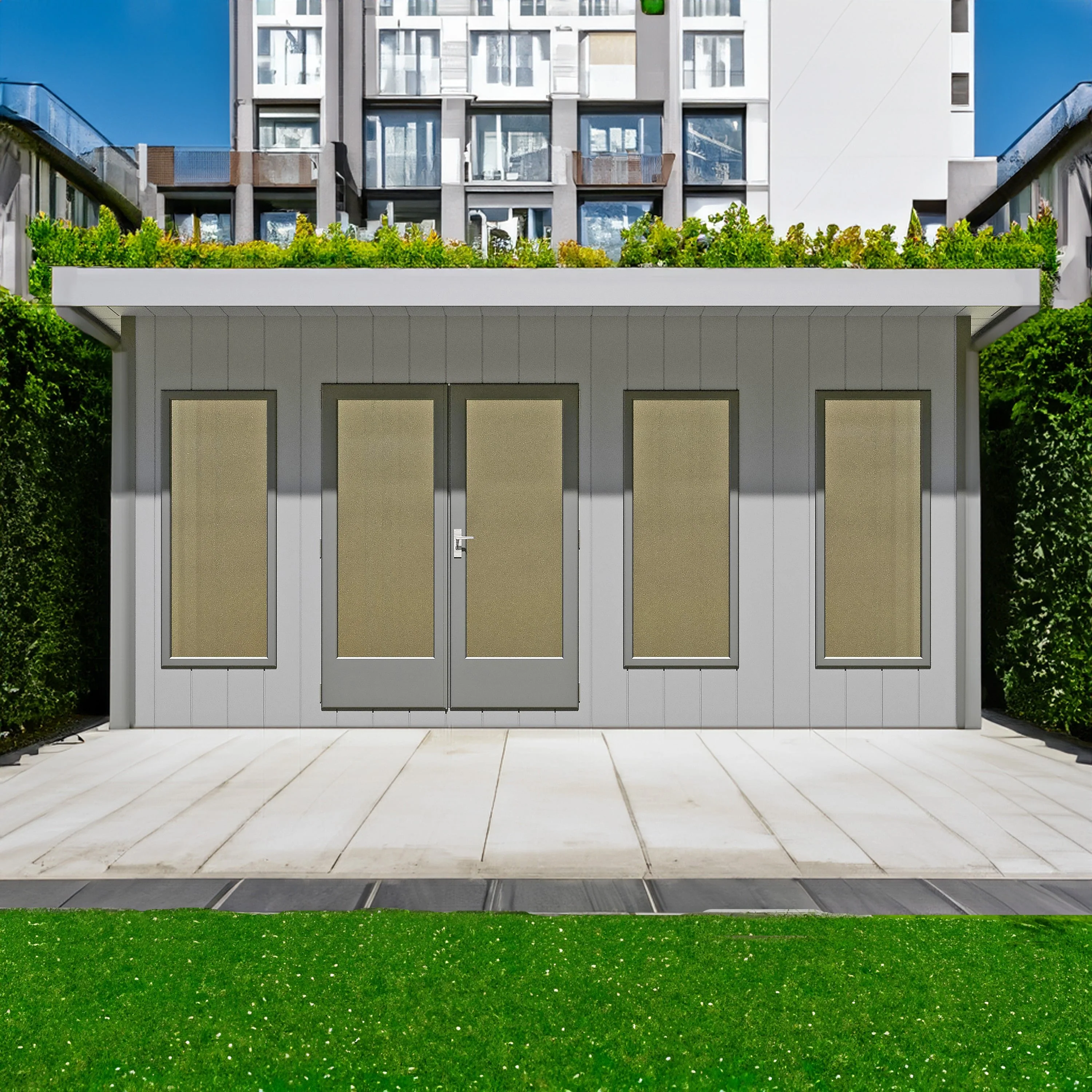 Shire Cali 8' 5" x 15' 6" Pent Garden Office - Premium Wax Board - Image 5