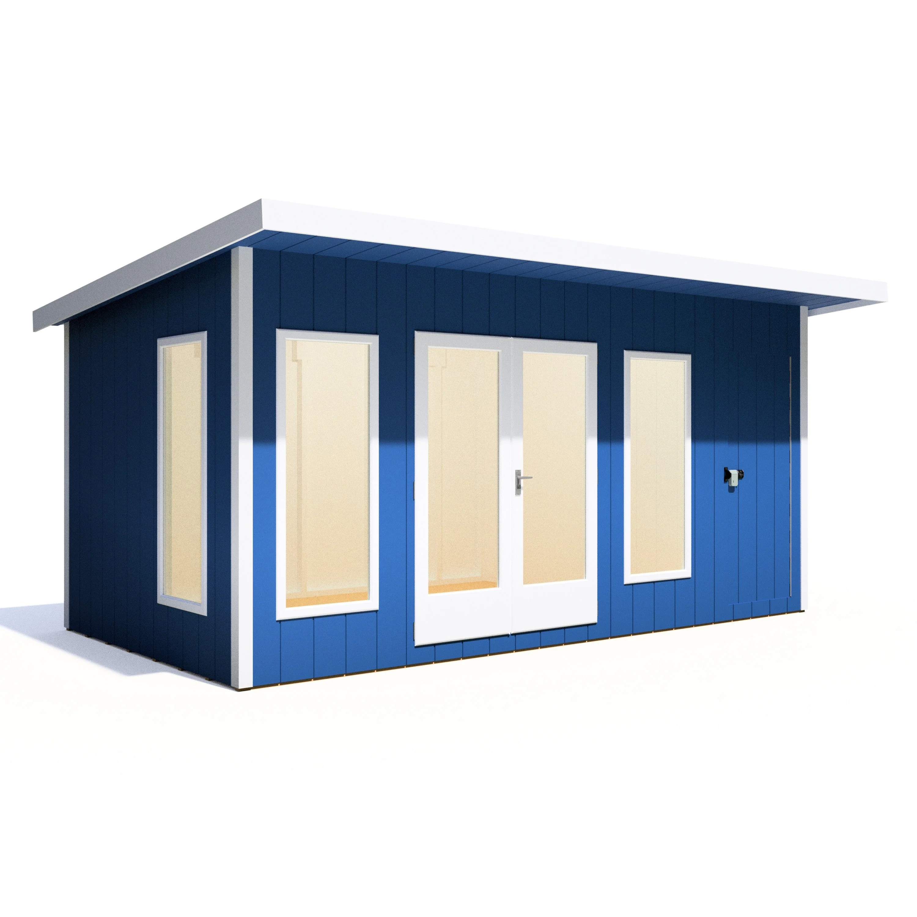 Shire Cali 8' 5" x 15' 6" Pent Garden Office with Storage - Premium Wax Board - Image 6