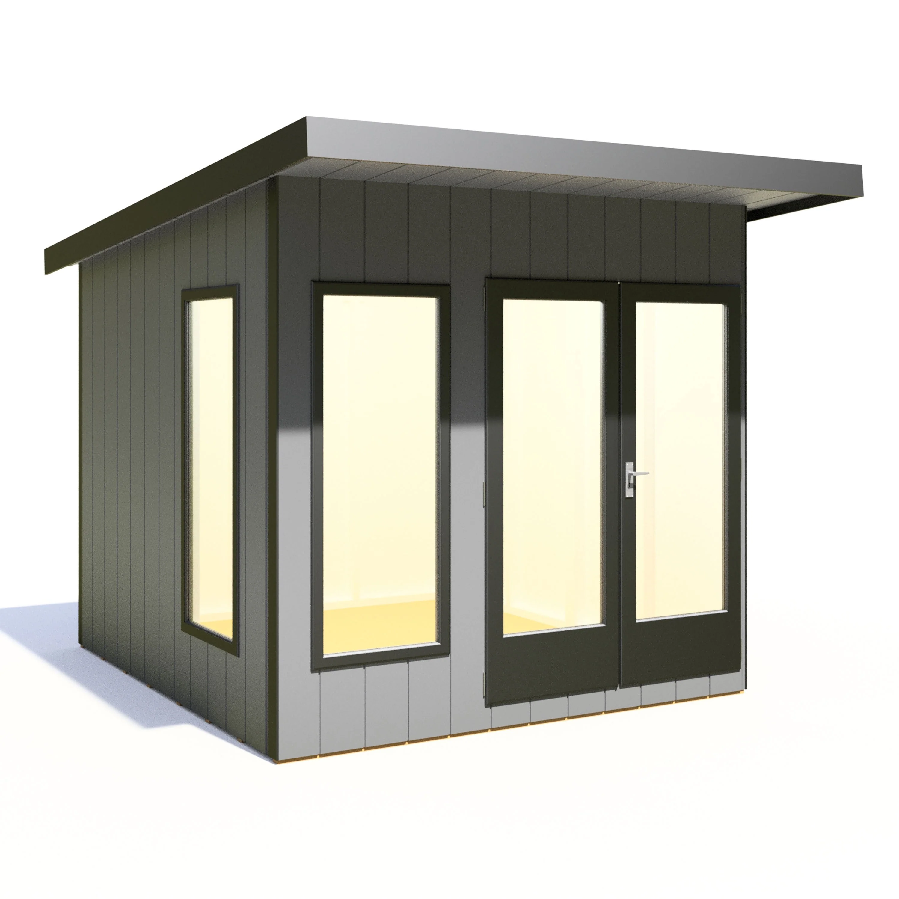 Shire Cali 8' 5" x 8' Pent Garden Office - Premium Wax Board - Image 10