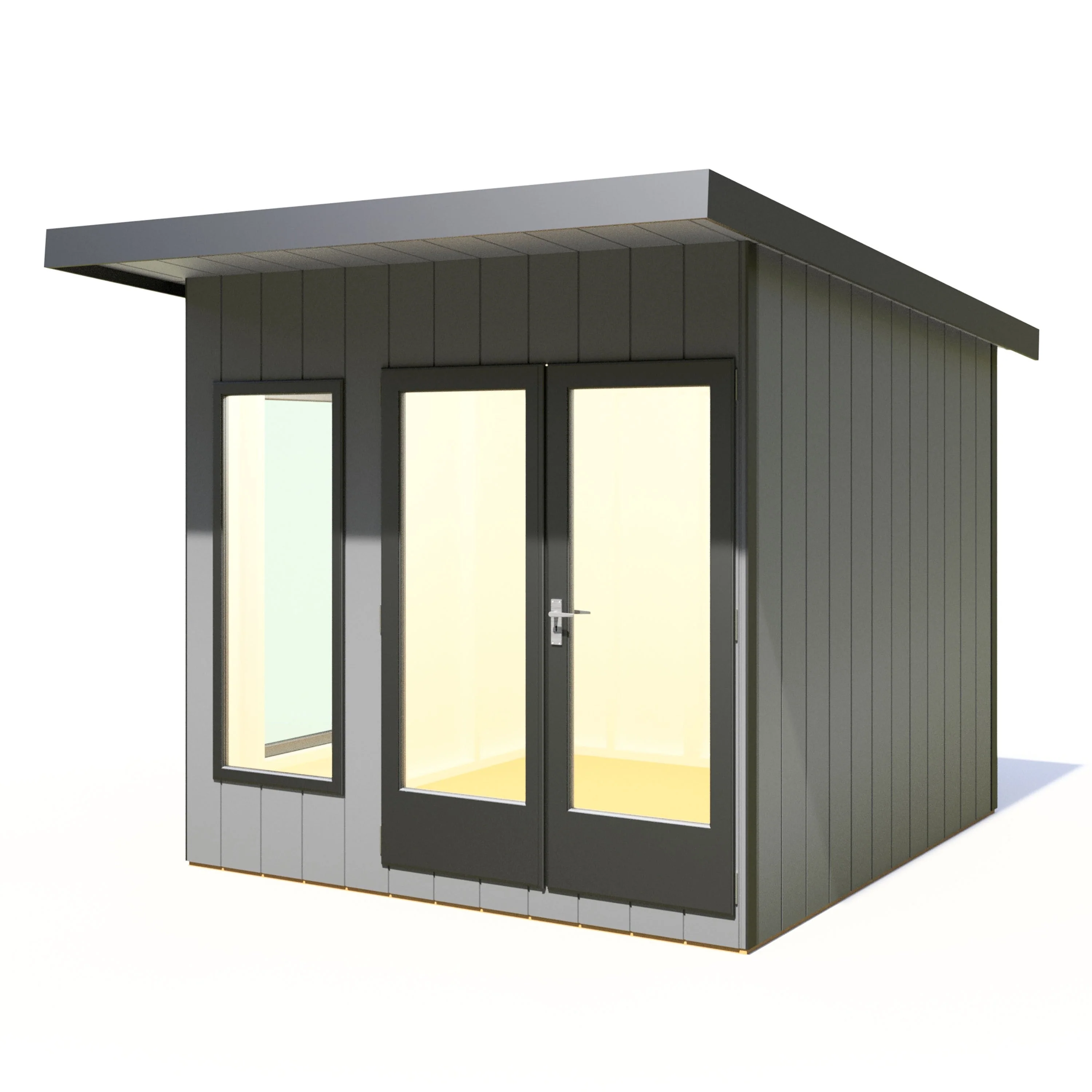 Shire Cali 8' 5" x 8' Pent Garden Office - Premium Wax Board - Image 9