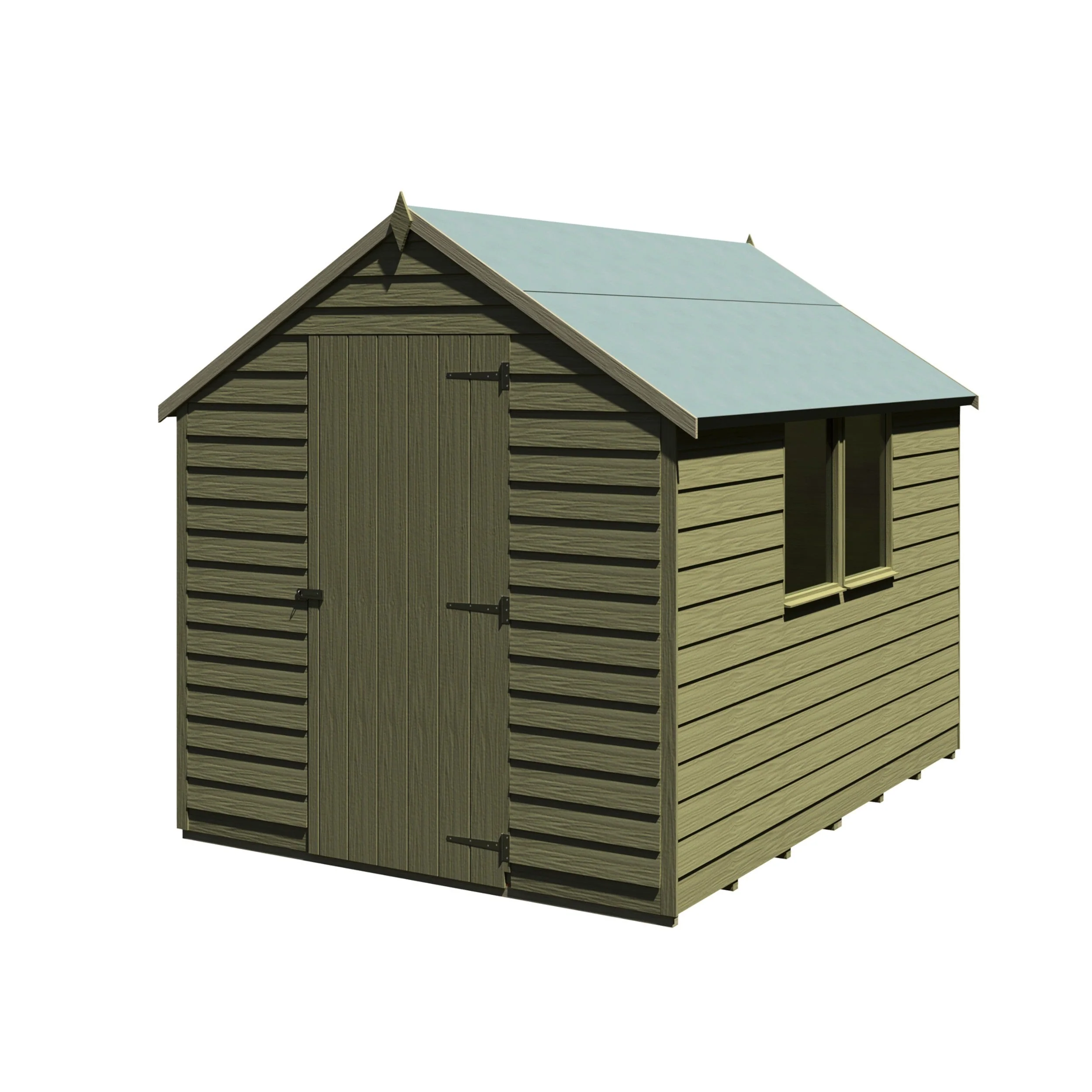 Cambridge 5' 9" x 7' 10" Apex Shed - Premium Pressure Treated Overlap - Image 8