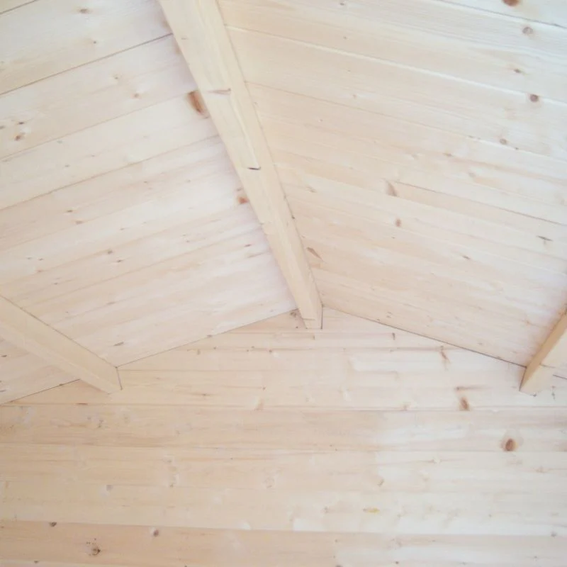 Camelot 6' x 6' 10" Apex Log Cabin - Premium 19mm Cladding Log Clad - Image 2