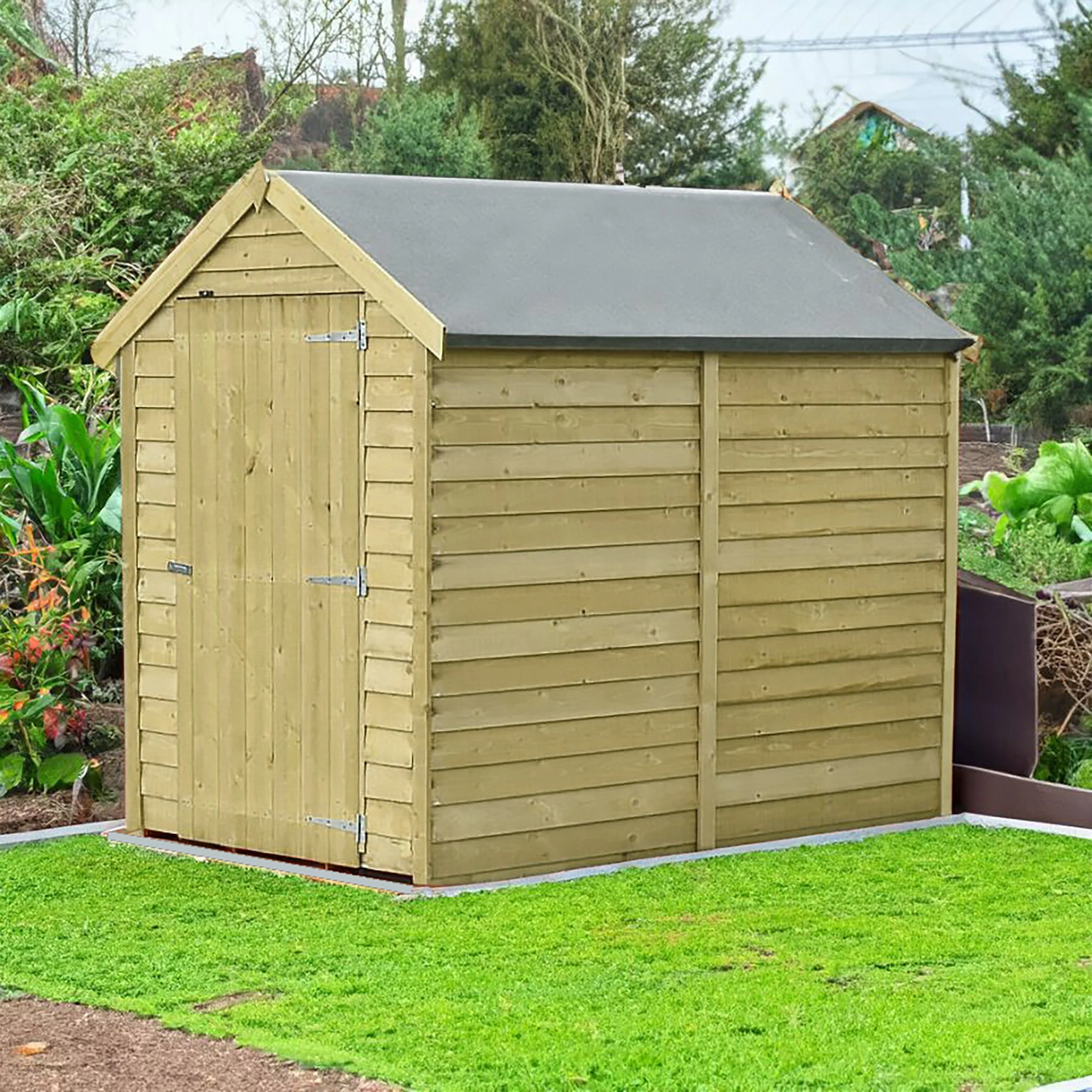 Canterbury 3' 8" x 5' 11" Apex Shed - Premium Pressure Treated Overlap - Image 3
