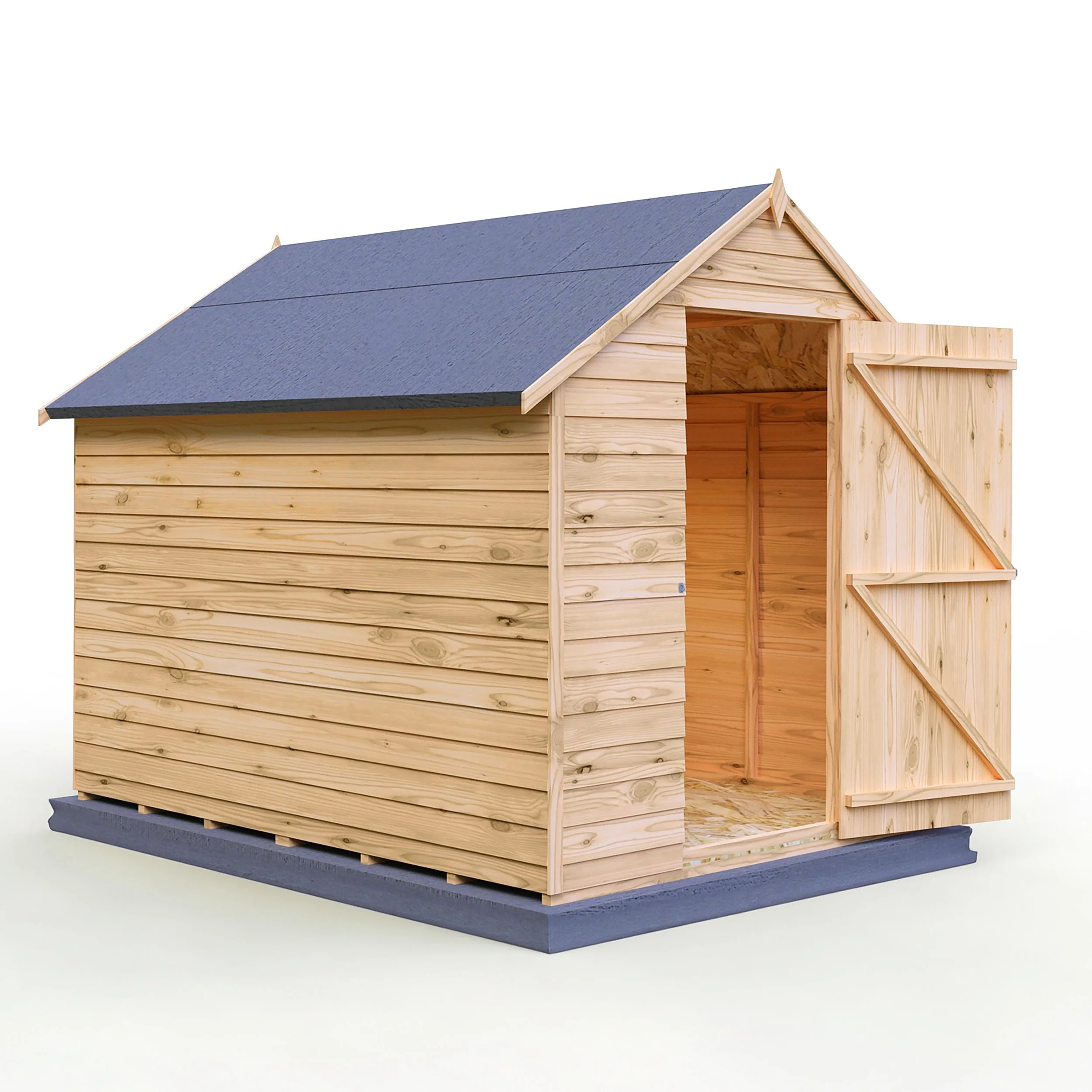 Canterbury 5' 9" x 7' 10" Apex Shed - Classic Dip Treated Overlap - Image 8