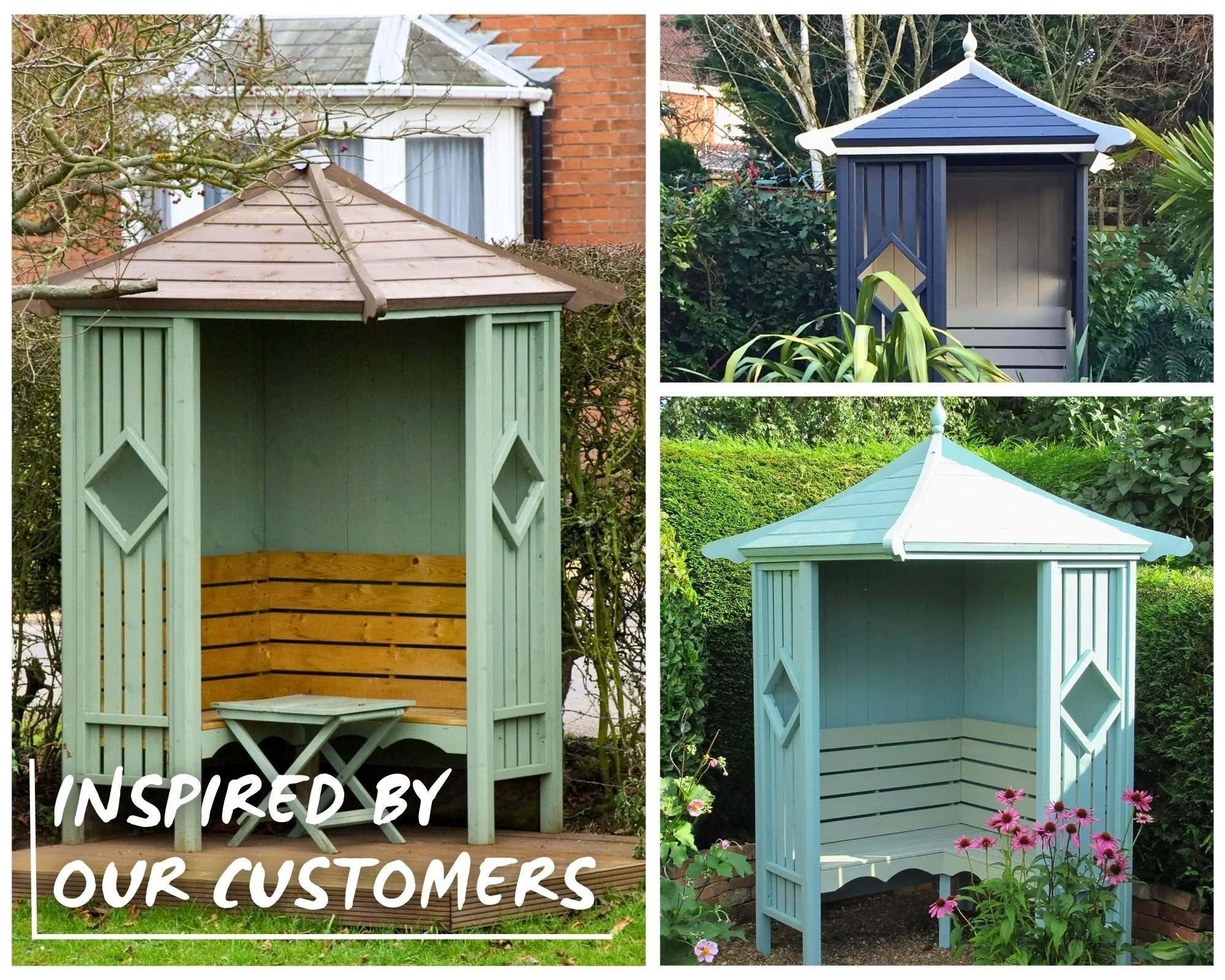 Shire Classic Corner Garden Arbour 4' x 4' - Image 5